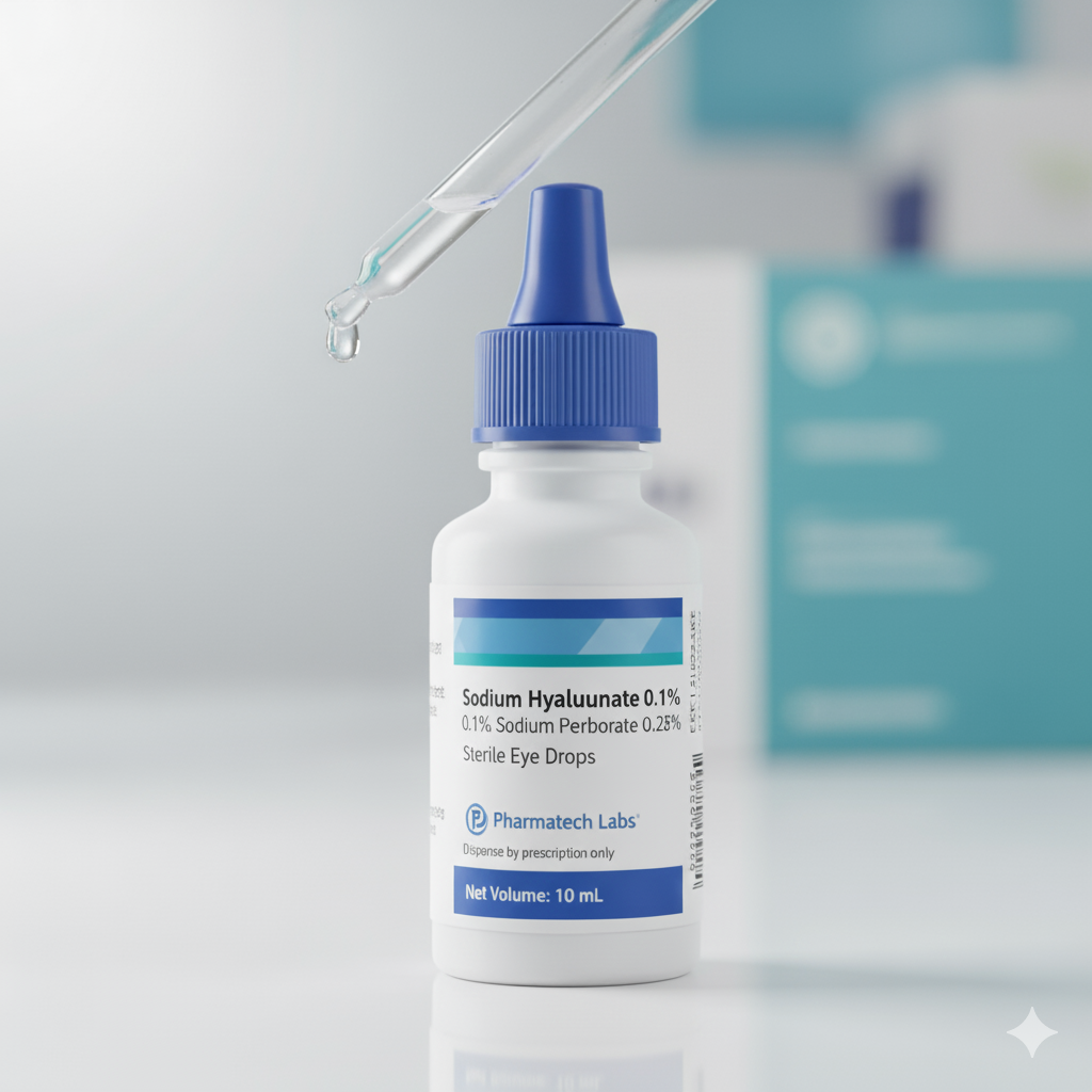 Sodium Hyaluronate 0.1% + Sodium Perborate 0.028%